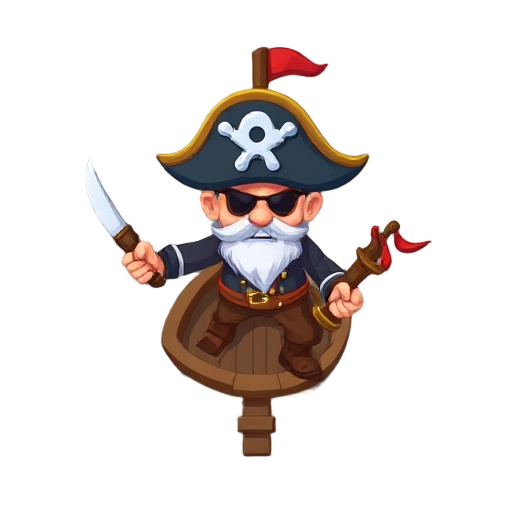 a top down pirate