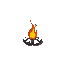a small fire