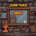  create a 2d pixel art sprite for a junkyard's purchase window for a casual video game.