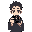 a anime style portrait of a character holding a camera in front