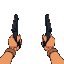 2 hands without weapon for first person shooter