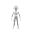 sprite of a small standing human mannequin low top down south-west