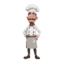 a chef, full body