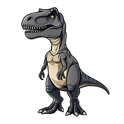 a t-rex at eye level perspective, anatomy accurate