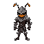 an ant knight with armor and helmet