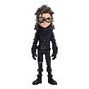 rogue, eye mask, sci-fi, with eye patch, male, long hair