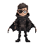 rogue, with cape, sci-fi, with eye patch, male