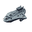 spacecraft with planetary travel and combat capabilities, featuring realistic features, a side hatch system, and a design that demonstrates its enormous size. add a docking platform on top.