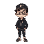 this character is an 18-year-old italian man with light skin. his hair is brown, parted in the middle and swept back slightly. he wears nike tech clothing, a black cap with an "s," black glasses, 