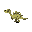 a dinosaur in horizontal view
