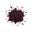 explosion 💥 balck and red and some electricity 
