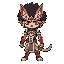 pixel-art-cabelo-escuro-afro-curto-orelhas-de-gato-neko-armadura-cavaleiros-do-zodiaco-masami-kurumada-style-evil-pose