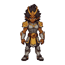 pixel-art-cabelo-escuro-afro-curto-armadura-cavaleiros-do-zodiaco-masami-kurumada-estilo-imponente