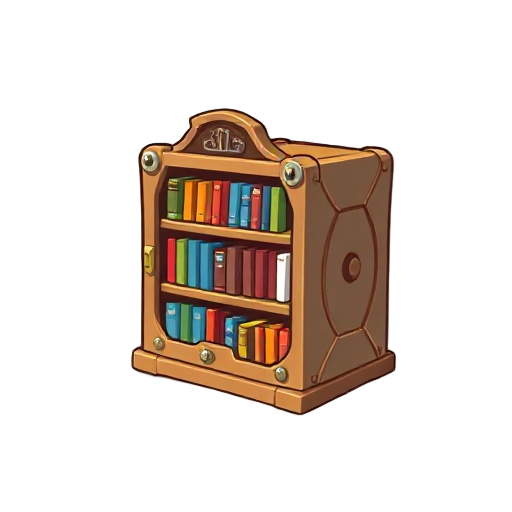 um inventario com islotes, num vizual de biblioteca