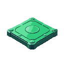 green metal plates with quantum effects
