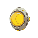 a cold fusion capsule with predominantly yellow hues