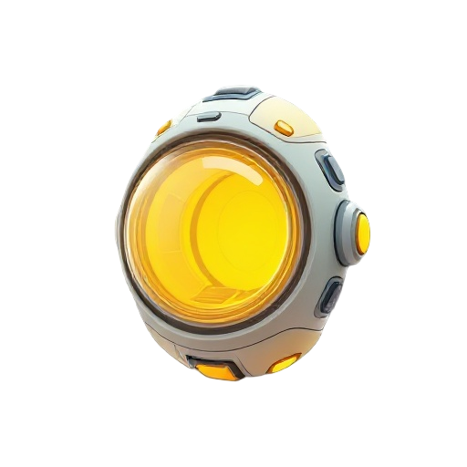 a cold fusion capsule with predominantly yellow hues