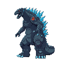 a monster kaiju like inspired godzilla with high technology in their body.