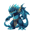 um monstro gigante voador, baseado no deus anu ninurta com uma palheta de cores azul claro e detalhes tecnologicos.