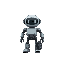 a simple robot wheel, gray,
