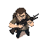man with an assault rifle