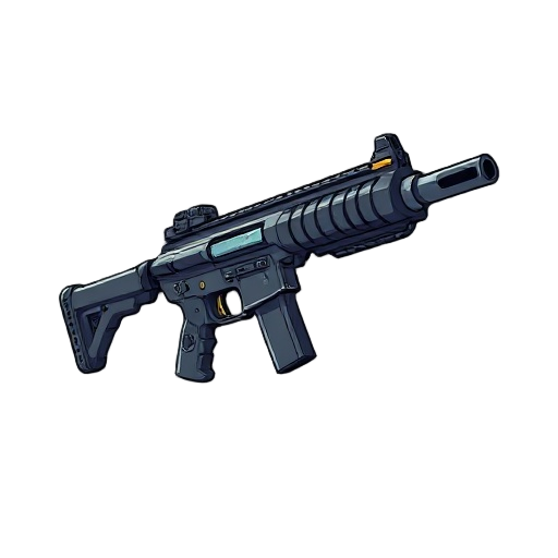 futuristic assault rifle
