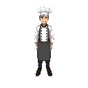 a tall blond cuisine chef