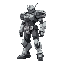 armored core style humanoid mecha side view