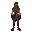 aesthetic ultra realistic tall full body with legs no face only mask with scarf character cyberpunk dune mad max style brown light brown and dark tones with mask 