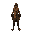 aesthetic ultra realistic tall full body with legs no face only mask with scarf character cyberpunk dune mad max style brown light brown and dark tones with mask 