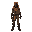 aesthetic realistic tall full body with legs no face only mask with scarf character cyberpunk dune mad max style brown light brown and dark tones with mask 