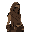 aesthetic ultra realistic tall full body no face only mask with scarf character cyberpunk dune mad max style brown light brown and dark tones with mask 