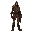 aesthetic ultra realistic tall full body with legs no face only mask with scarf character cyberpunk dune mad max style brown light brown and dark tones with mask 