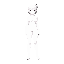 a blank white sprite in the chrono trigger style with no hair, no facial features and no clothing aside from a solid white body suit. female form with larger breasts and buttocks. facing straight forward.