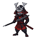 samurai com um espada negra
