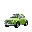 a green car