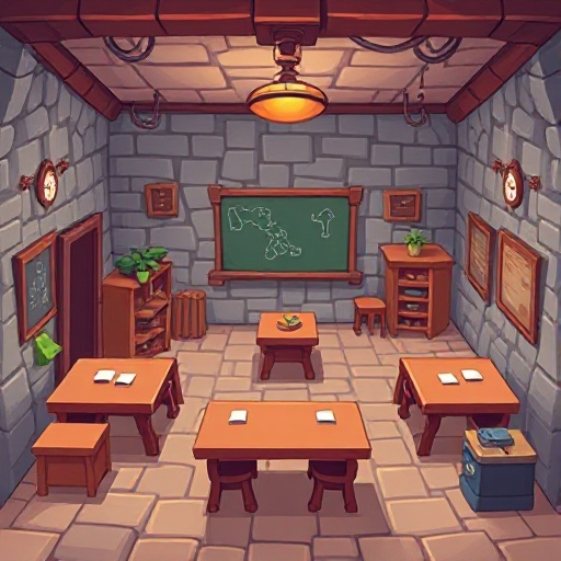 dungeon map , classroom 