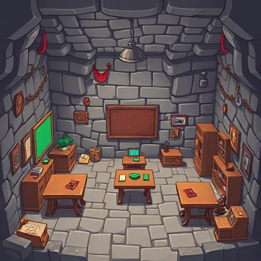 dungeon map , classroom , game map