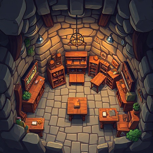 dungeon map , classroom , game map