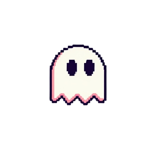 an ghost like pac-man style but in snes style pixel-art