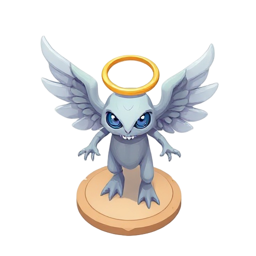 2.5d real angel, like an monster with rings