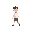 the basic upright posture for walking sprites. a typical human