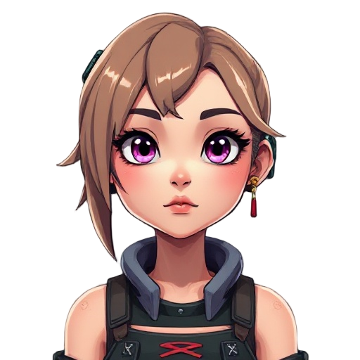 post apocaliptic cyberpunk girl