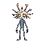 simple 2d hand-drawn character for a metroidvania game of a neuron