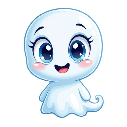 a very cute casper-like ghost