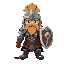warrior with armor