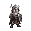 warrior with armor