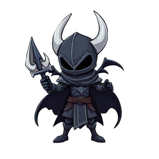 personagem padrao basiado no hollow knight