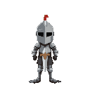  medieval knight facing forward
