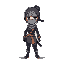 ninja girl with a mask on 